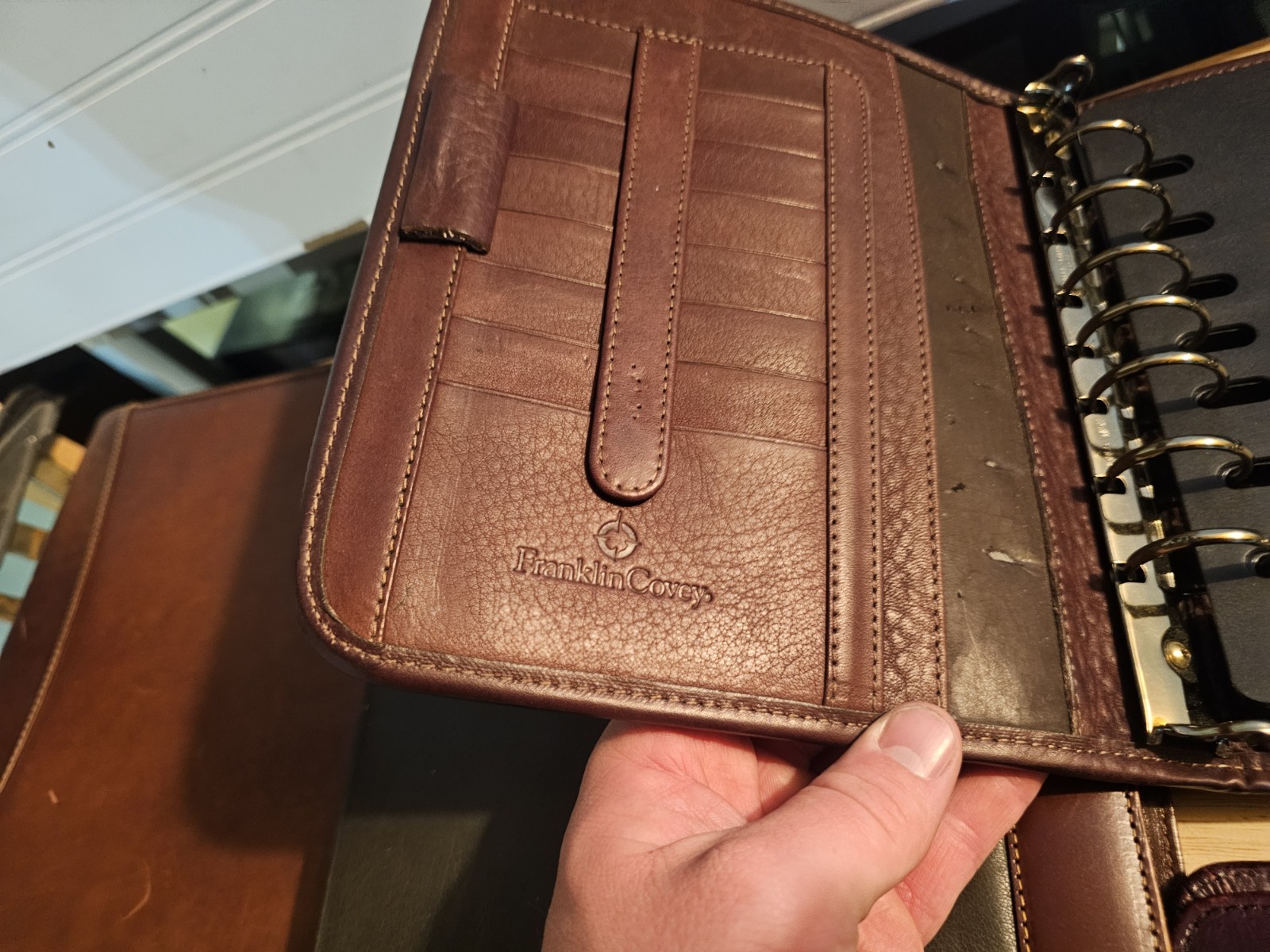 Lot of 6 Vintage Franklin Quest & Franklin Covey Leather Planner Binders…