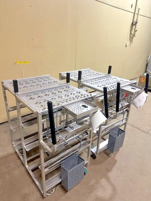 **LOT OF 2** WIN HOLT COMMERCIAL ONLINE ORDER PICKING WORK STATION CART