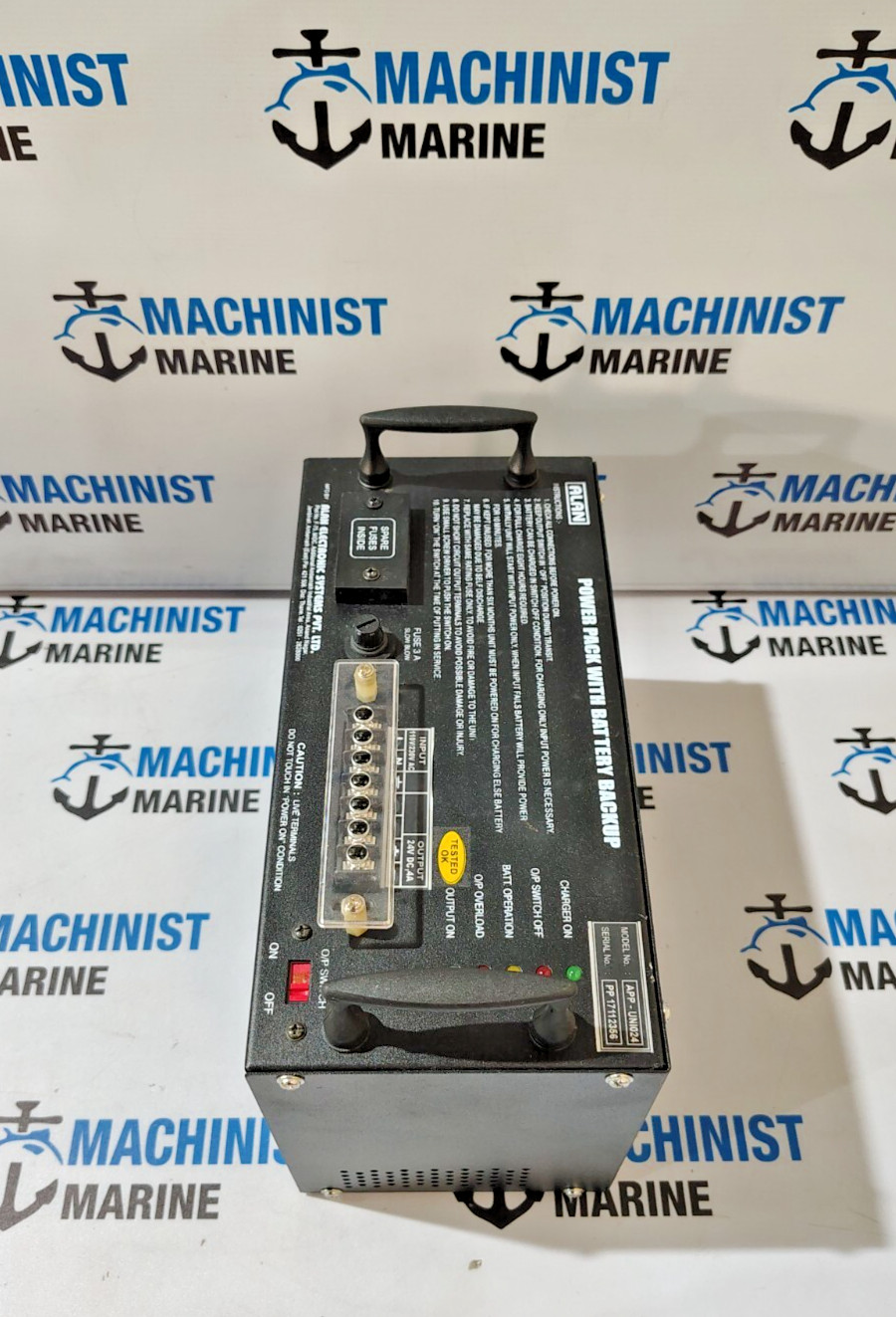 NEW ALAN APP-UNI024 POWERPACK WITH BATTERY BACKUP IN 110V/230V AC OUT 24V DC 4A