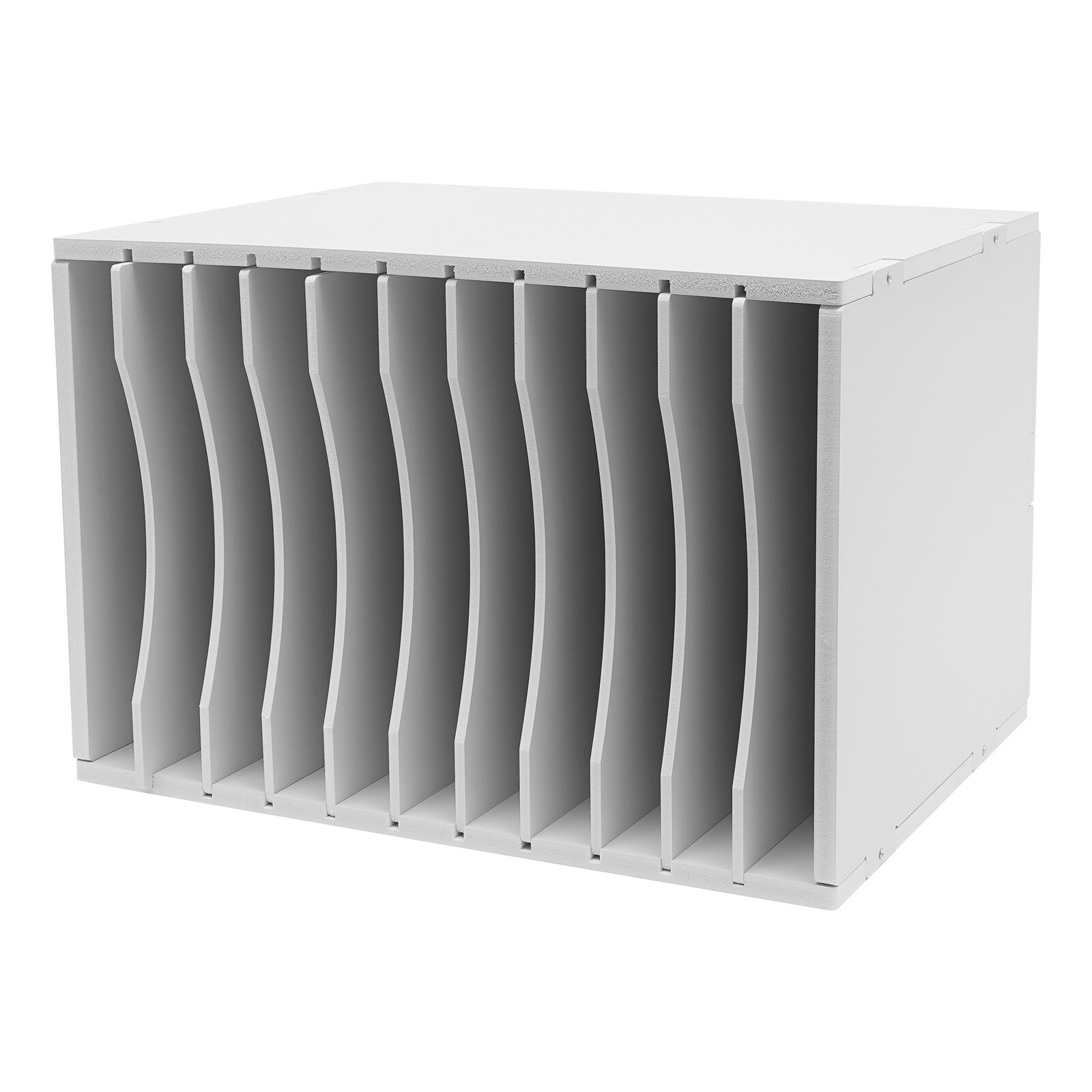 Document Organizer Vertical Desktop Sorter 11-Compartments Paper Storage Holder