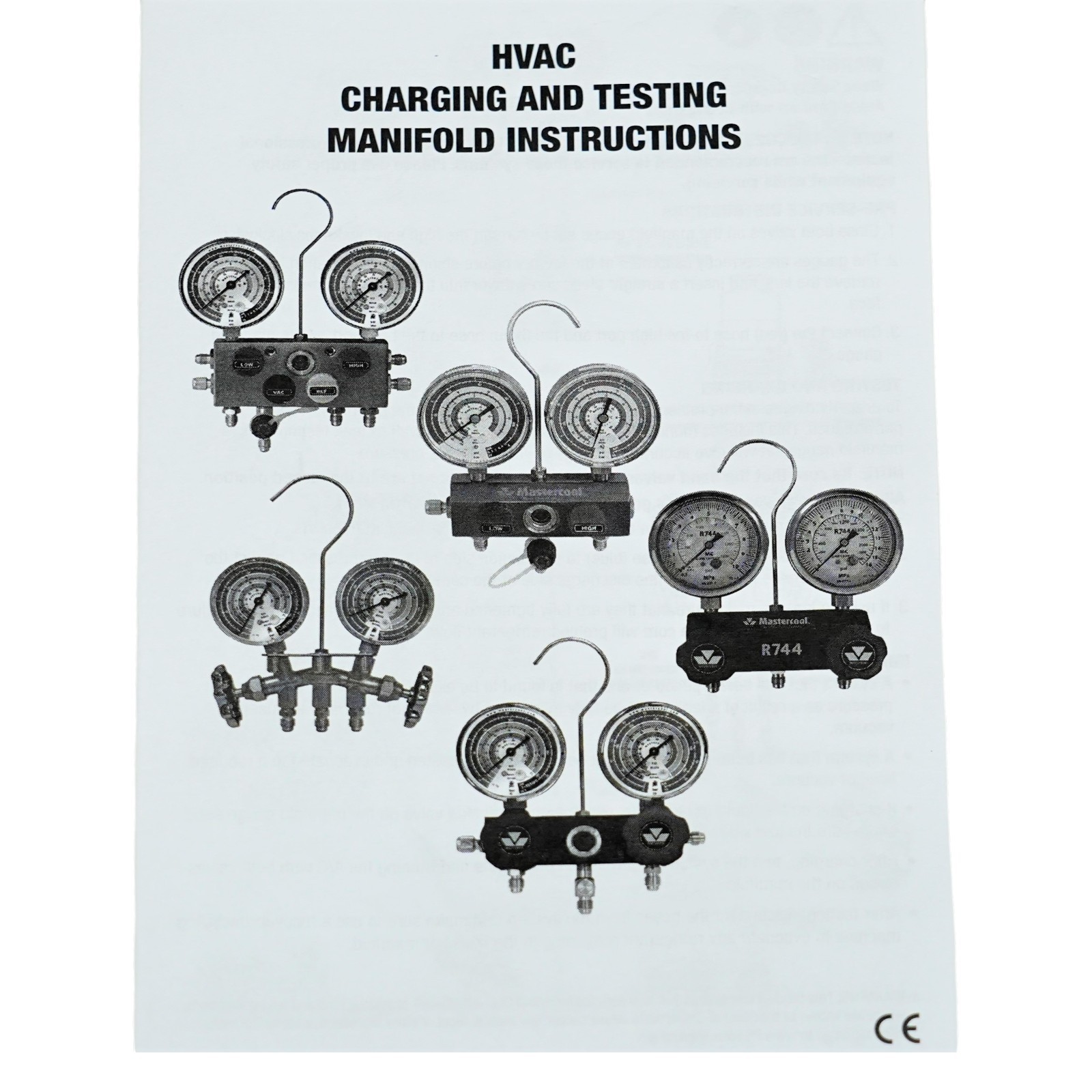 Aluminum Charging Manifold with 18″ Hoses R600a R290 R134a HVAC Refrigeration