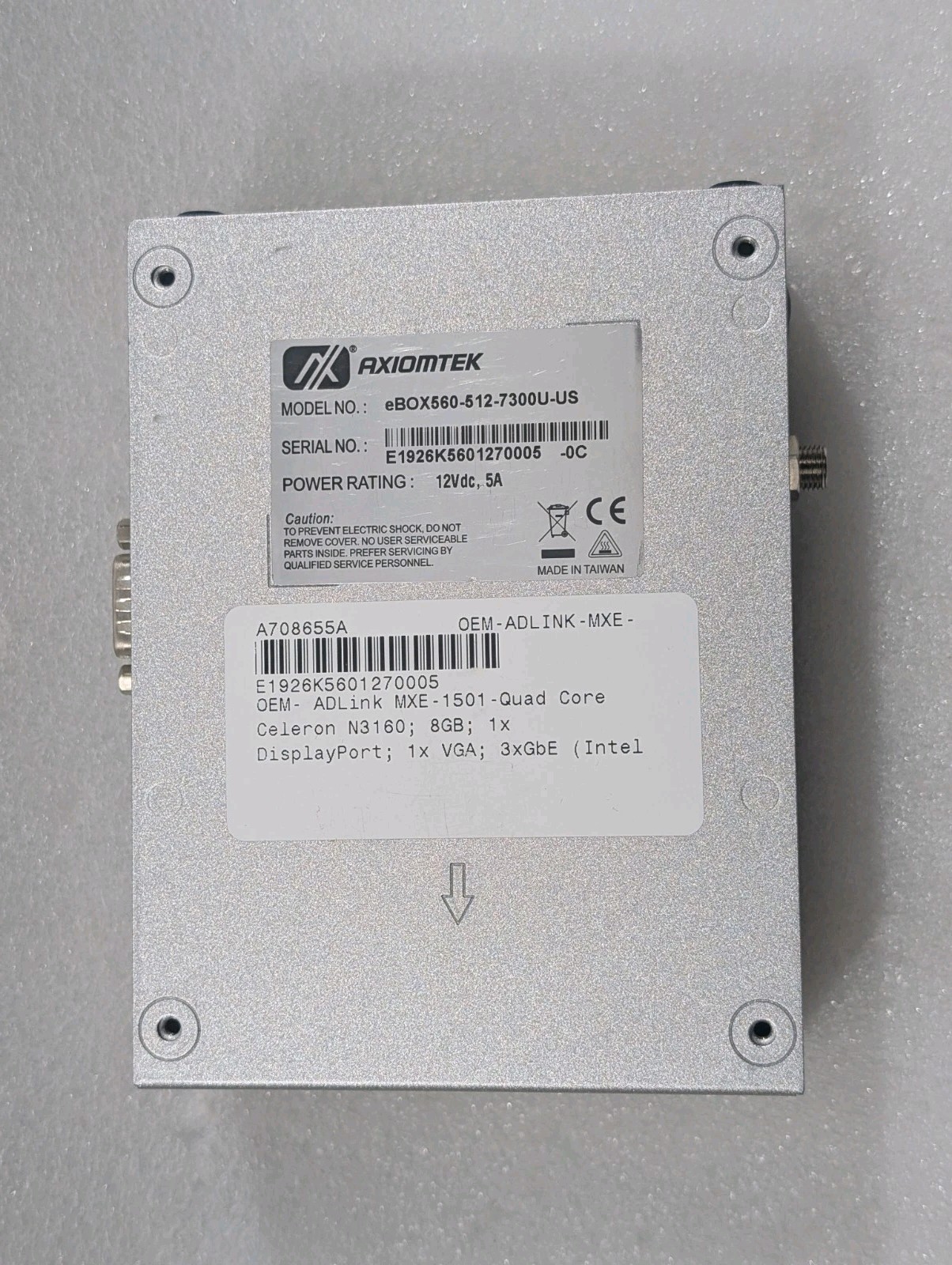 ADLINK Controller module MXE-1501 Quad Core Celeron N3160 8GB RAM 64GB