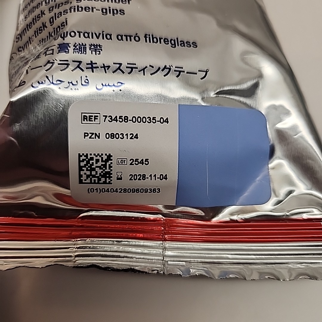 2 Delta Lite Plus Fiberglass Cast Tape, 2in. x 4yd. EXP 11-2028 Light Blue Label