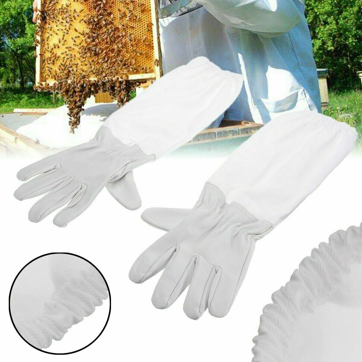 Professional Beekeeper Jacket w/ Gloves Set Jacket Pull Over with Fencing Veil