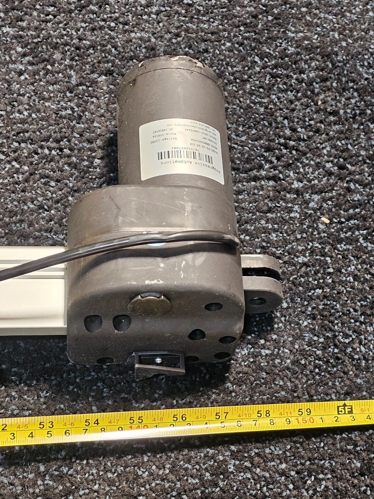 Progressive Automations PA-18-50-150 12VDC Track Linear Actuator 150Lbs Force