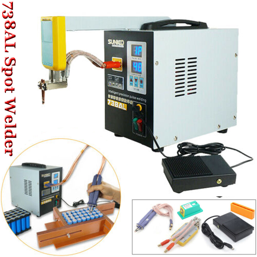 738AL Welding Machine Electric Pulse Spot Welder Battery Handheld Soldering Kit
