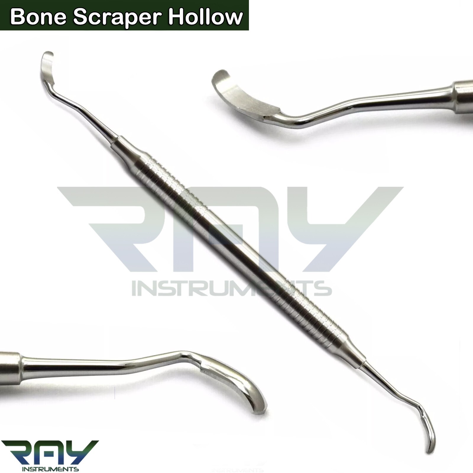 3 Pcs Dental Bone Grafting Tools Bone Scraper Hollow Palti Bone Compactor