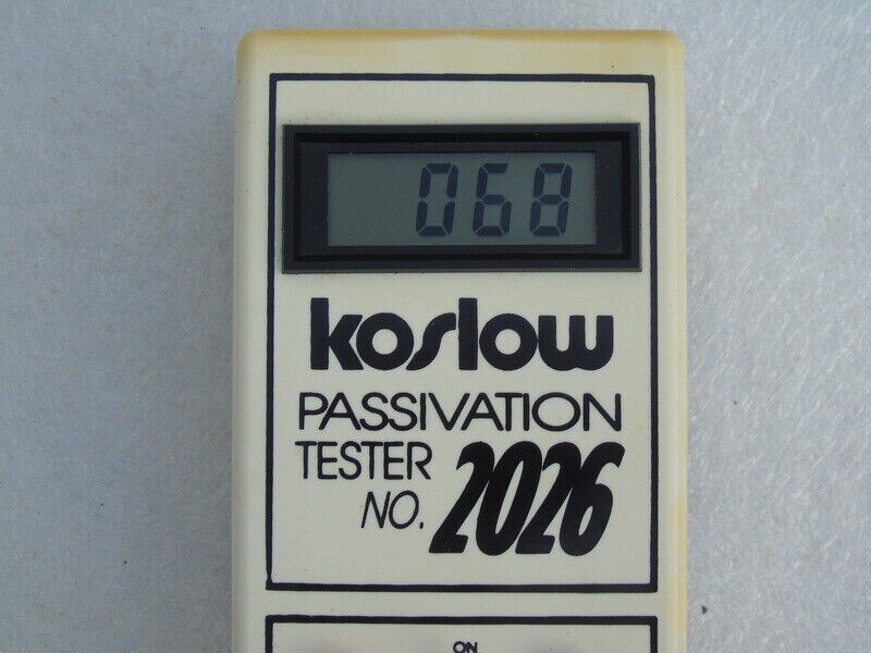 KOSLOW SCIENTIFIC NJ. 2026 PASSIVATION PASSI TESTER