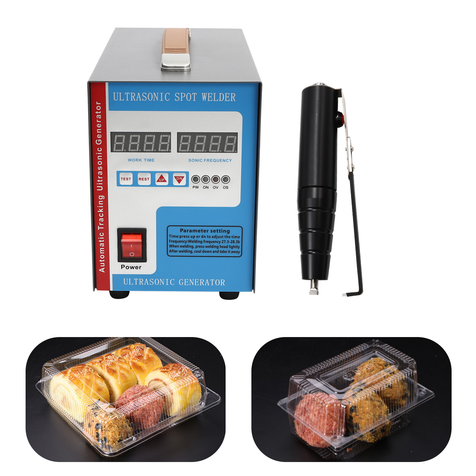 110V Portable Ultrasonic Plastic Welder Ultrasonic Spot Welding Machine