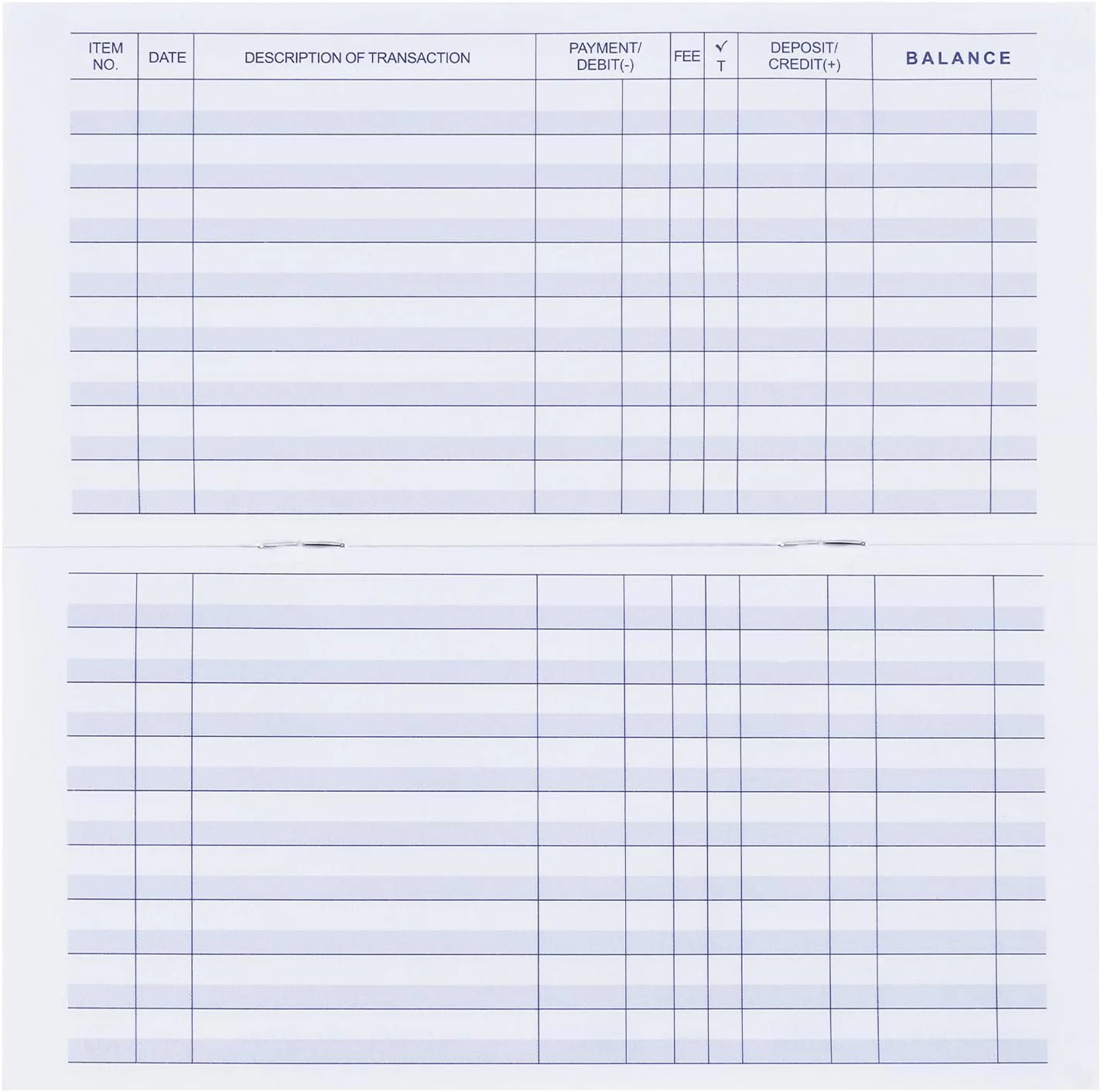 20 Pack Checkbook Register, Check Registers for Personal, Blank Ledger Transacti