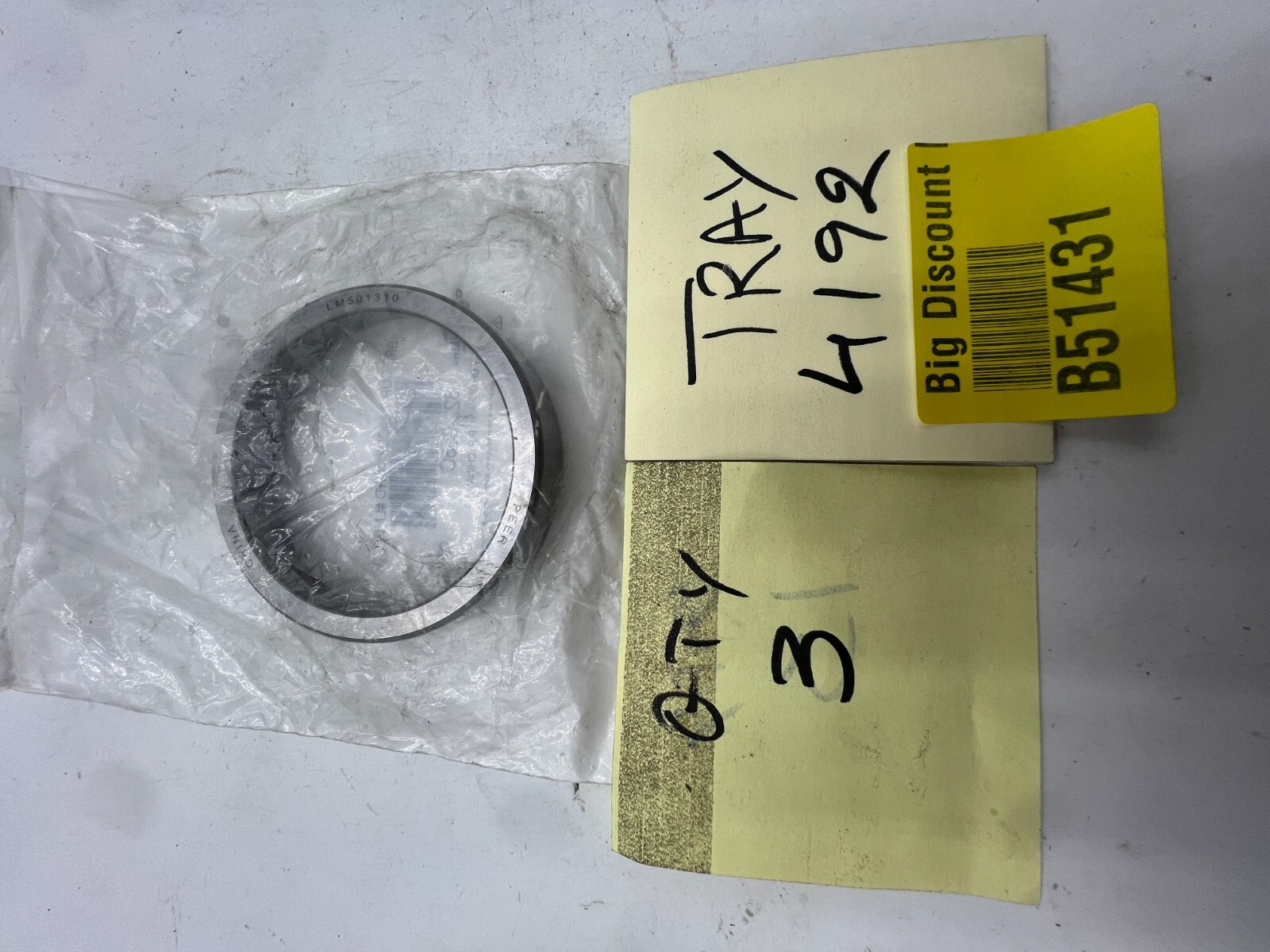QTY 3 822-053C BEARING CUP 2.89ODX0.58WD LM50131