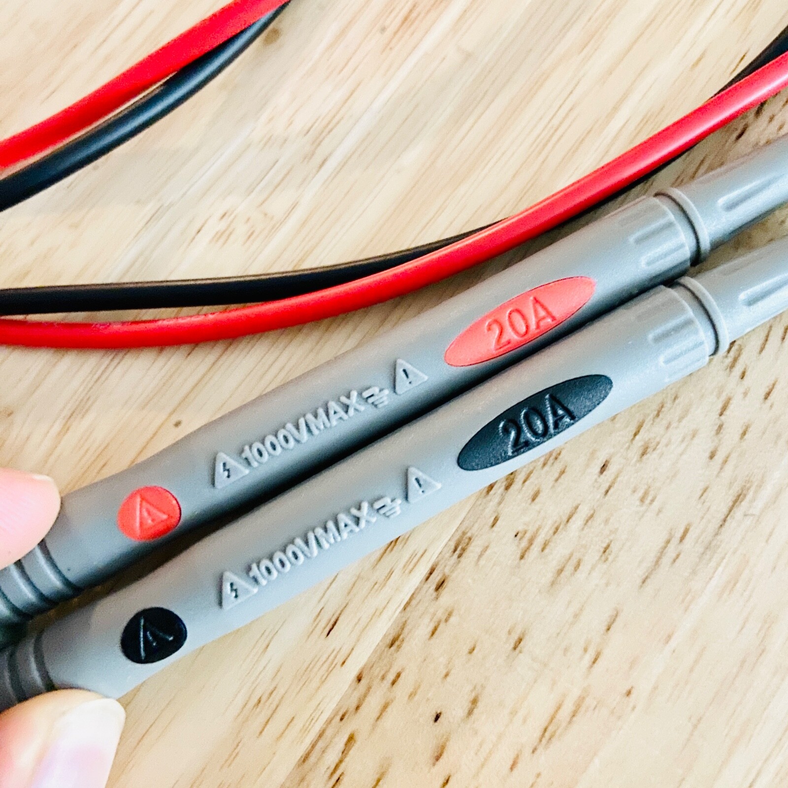 1 Pair Test Lead Probe cable for Digital Multimeter Fluke CAT III 1000V 20A 0.8M