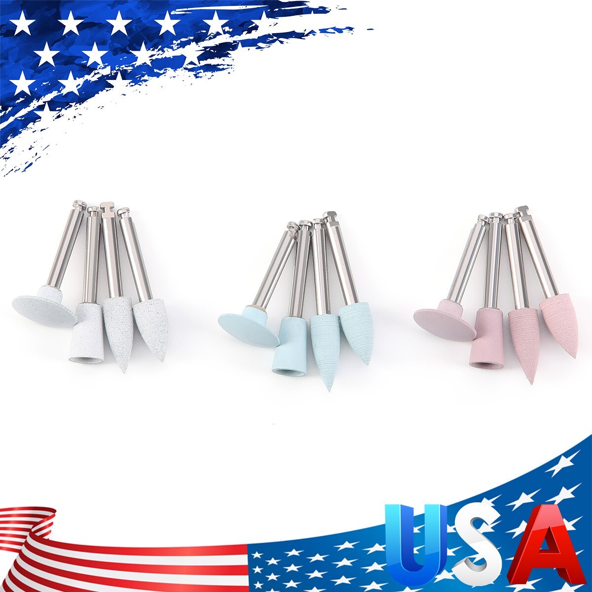 Dental Silicone Polishing Mid-Coarse/Coarse/Fine For Low Speed Handpiece 2.35mm