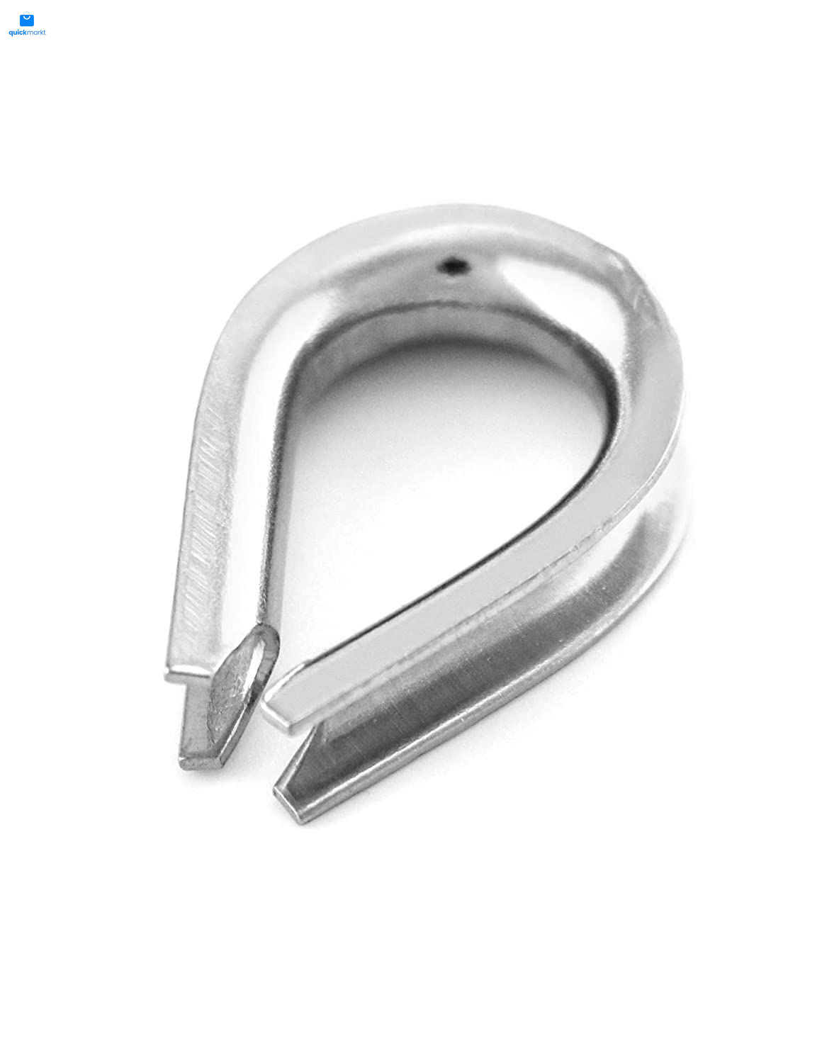YAMASO 20pcs 1/4» M6 Stainless Steel Thimble for Diameter Wire M6, silver