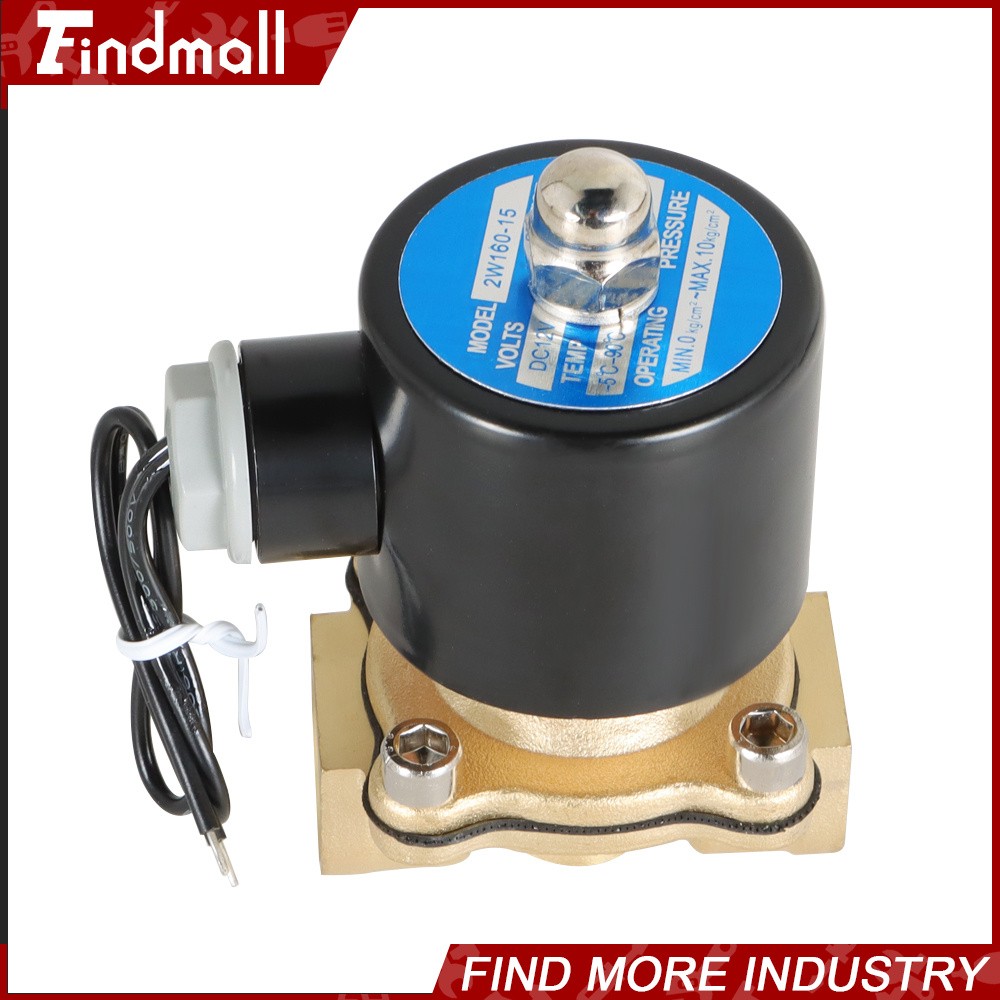 1/2″ DC 12V Brass Electric Solenoid Valve NPT Gas Water Air Normally Closed