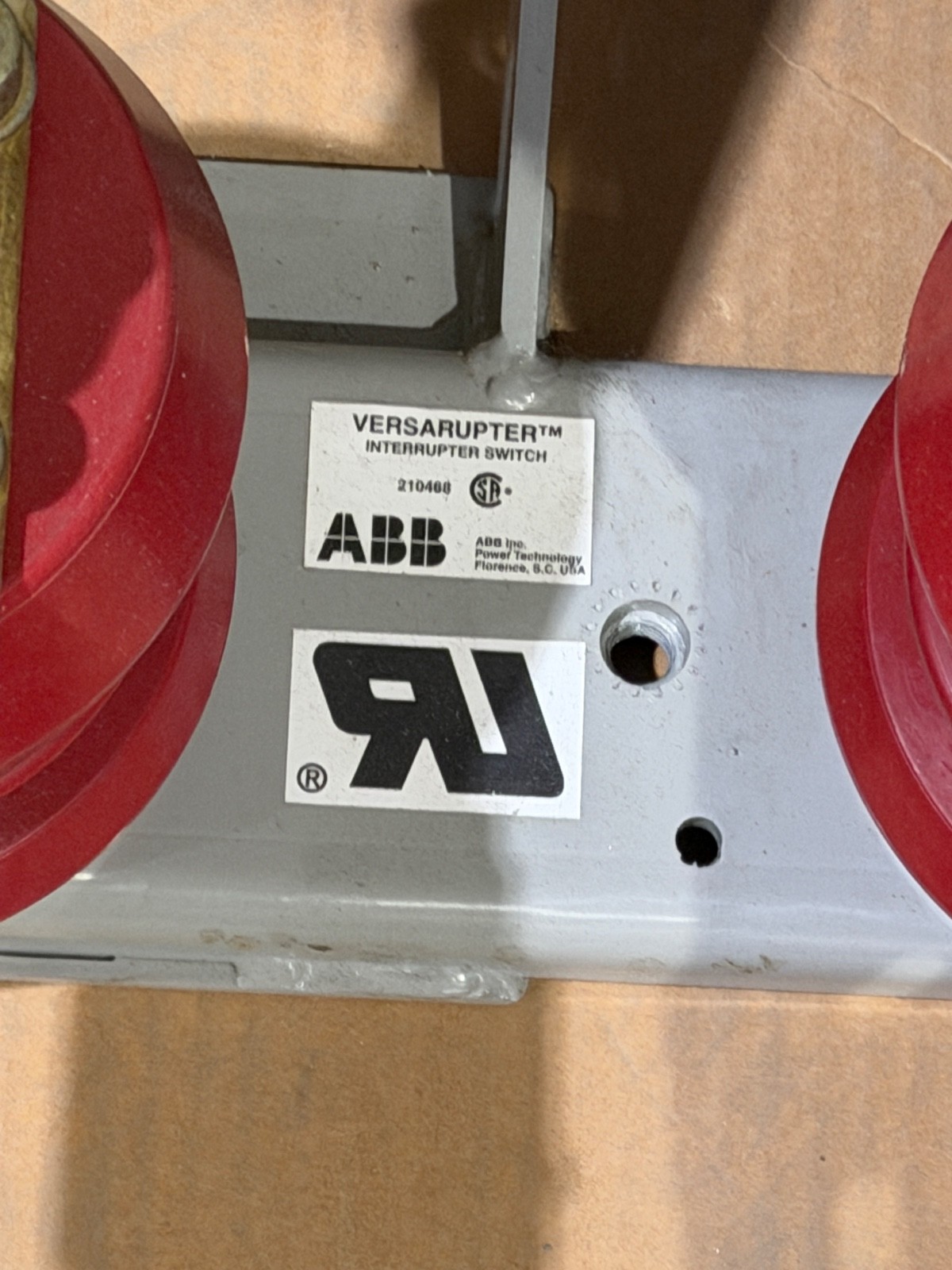 ABB VERSARUPTER INTERRUPTER SWITCH 245-881-506 15.0kv 600a 95kv