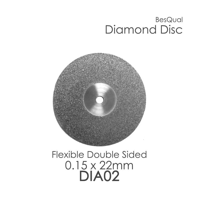 Dental Lab Diamond Disc Dia-2 Double Sided 22mm x 0.15mm for porcelain