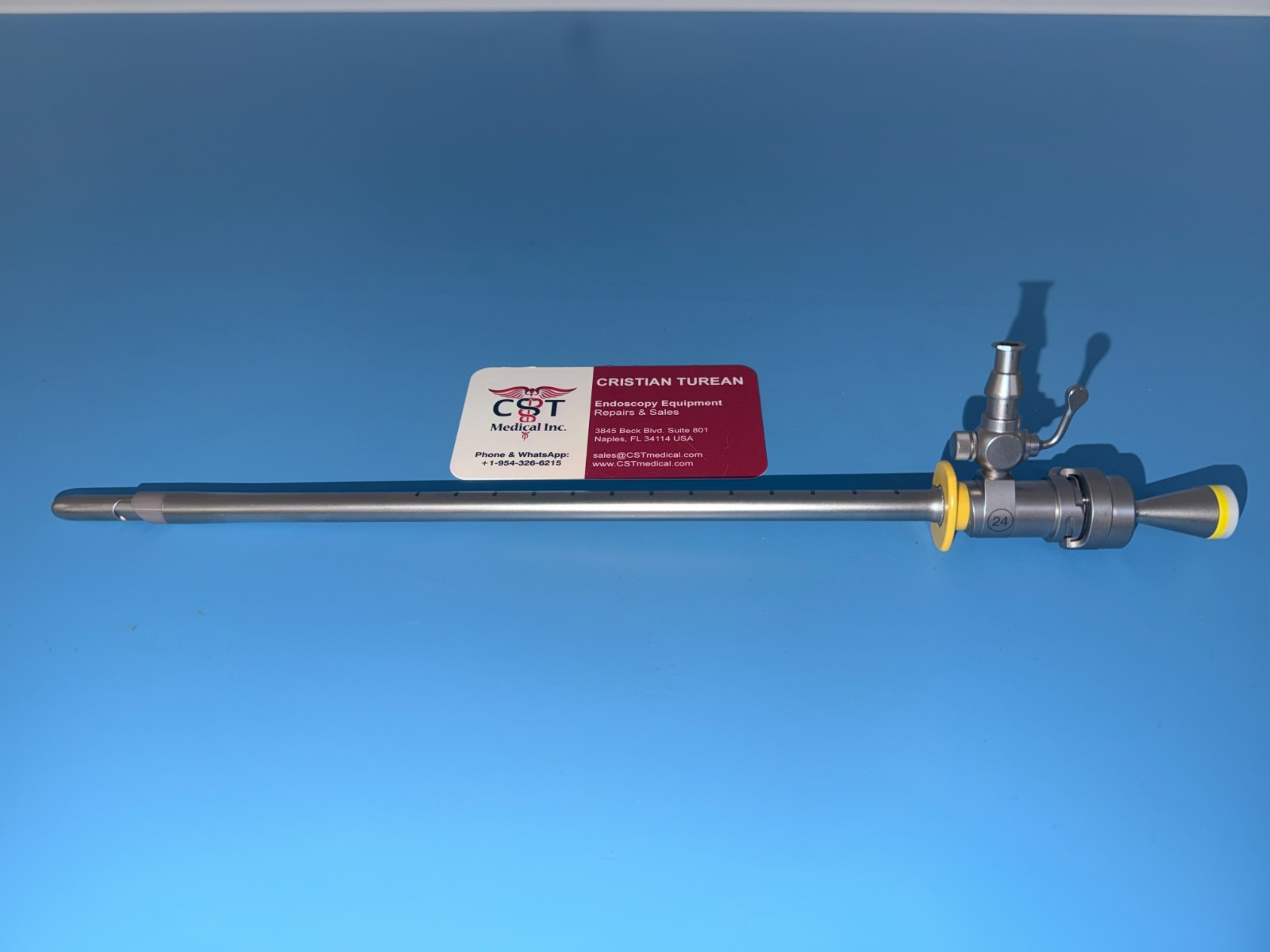Karl Storz 27040BO Resectoscope Sheath, 24 Fr. & 27048CK Deflecting Obturator