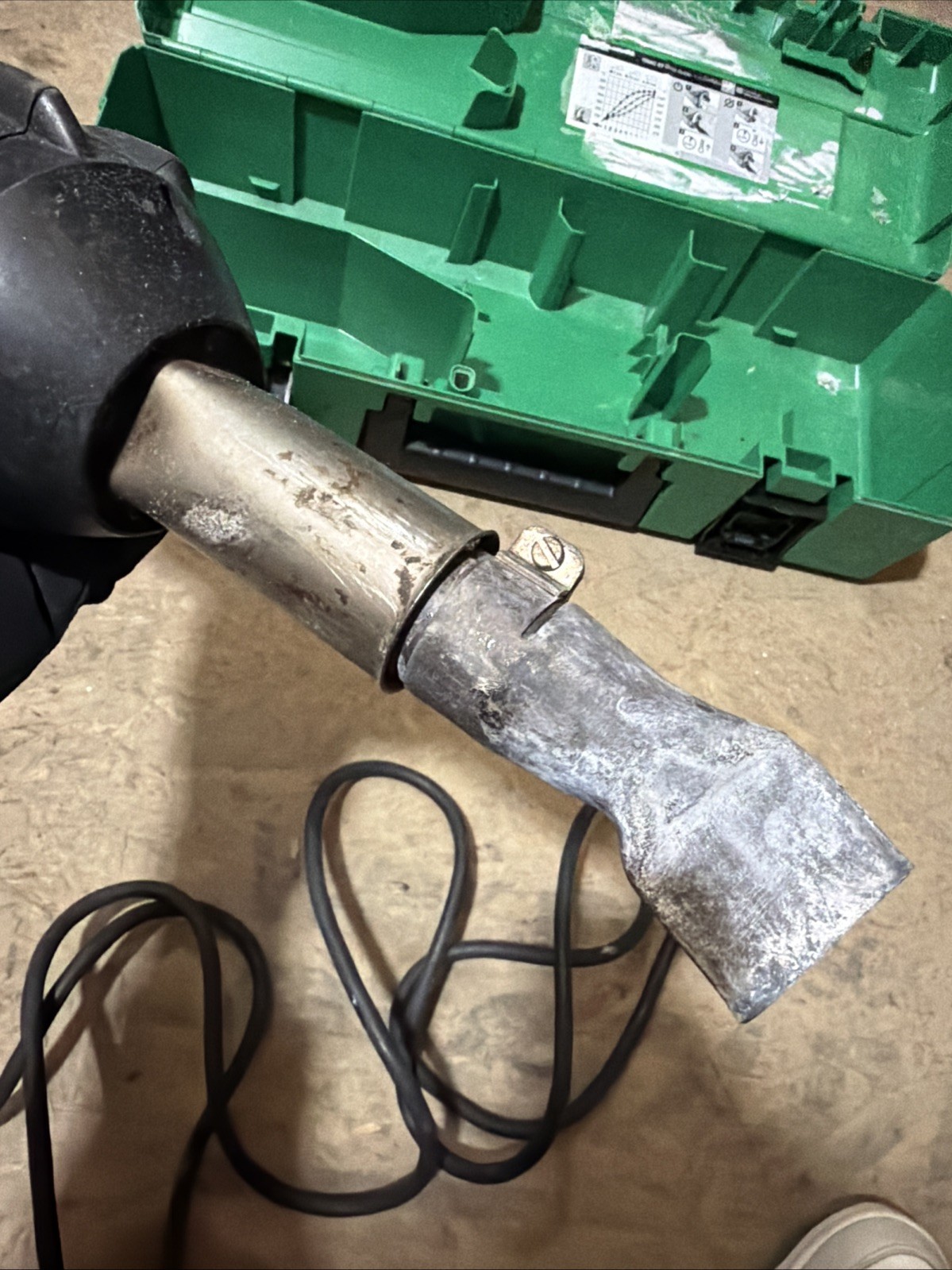 Leister Triac ST 141.228 Plastic Welder with Nozzle & Carrying Case