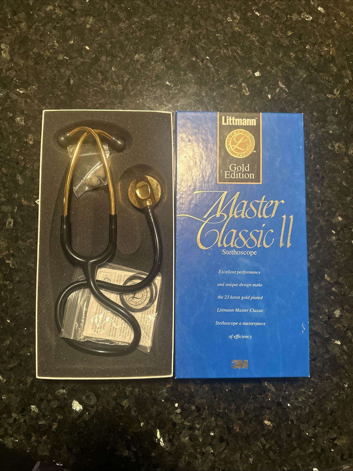 3M Littmann Master Classic II Gold Edition 27in Stethoscope (23K Gold Plated)
