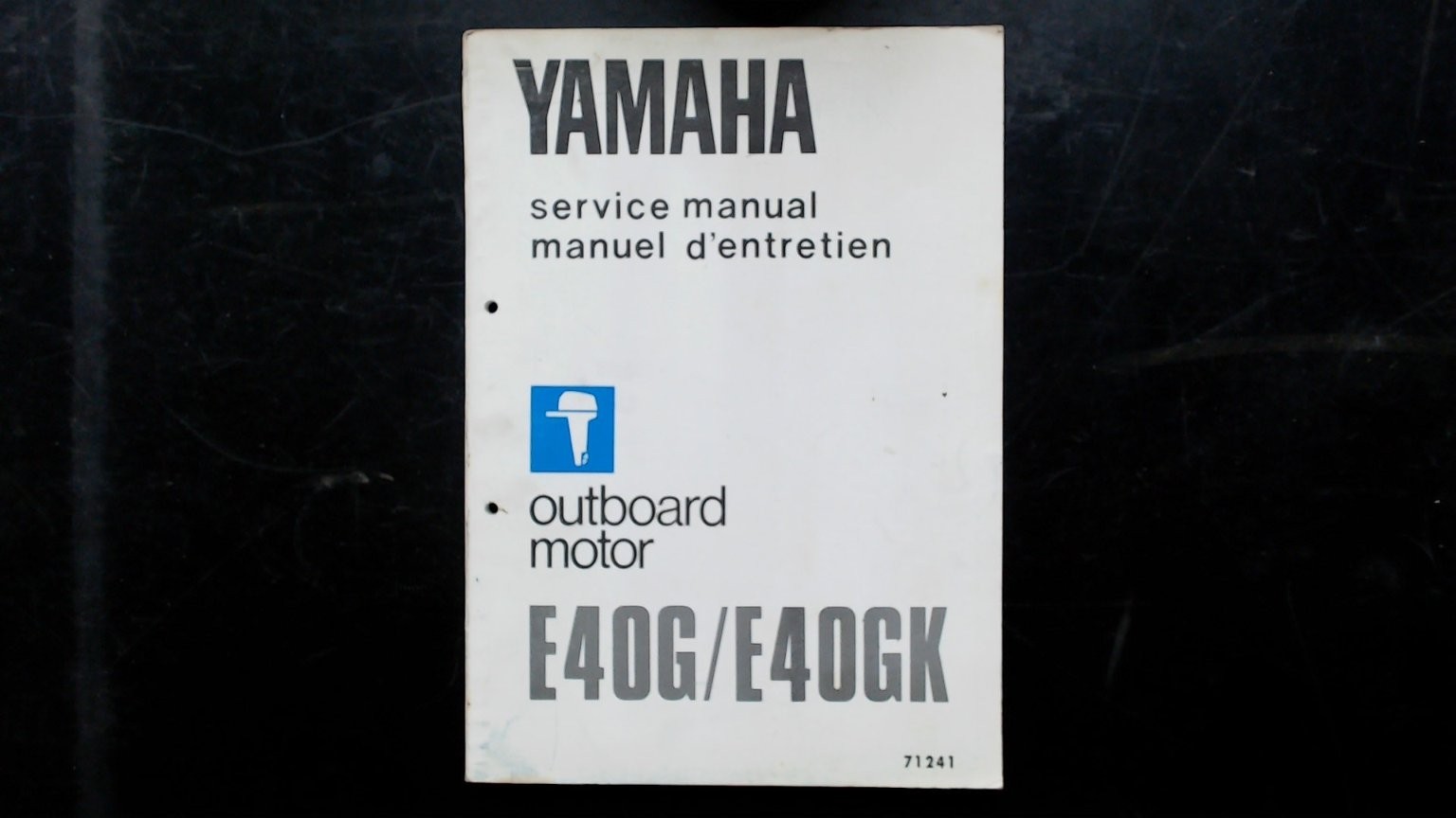 Yamaha E40G E40GK Outboard Motor Service Manual 71241 1980s Wiring
