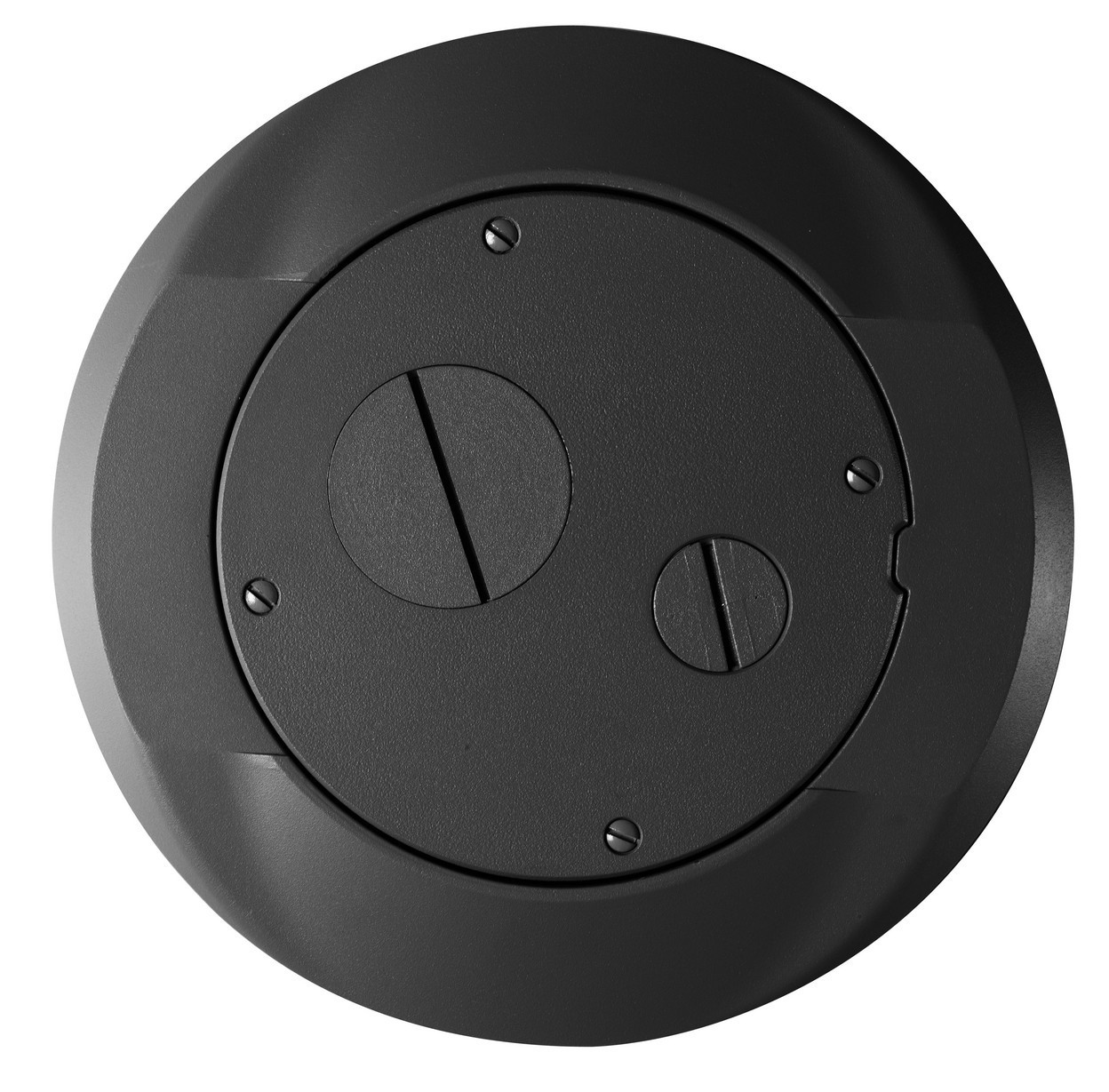 Hubbell S1SPFFBL Black, Concrete Floor Fire Rated Poke-Through, Furniture Feed