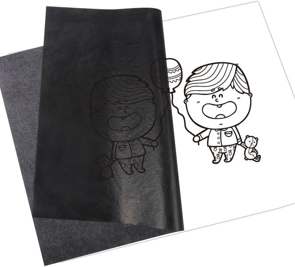100 Sheets Black Carbon Transfer Paper 9×13 Art Tracing Sheets Wood Canvas