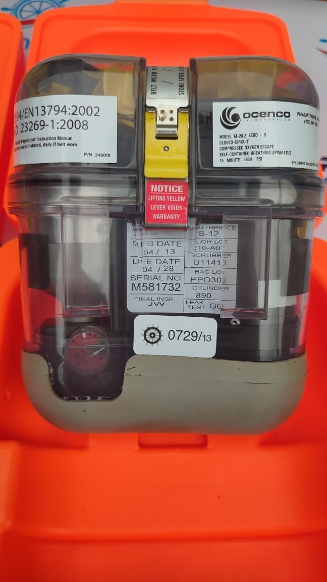 OCENCO EEBD BREATHING DEVICE M-20.2 (LIFE DATE 04/2028)