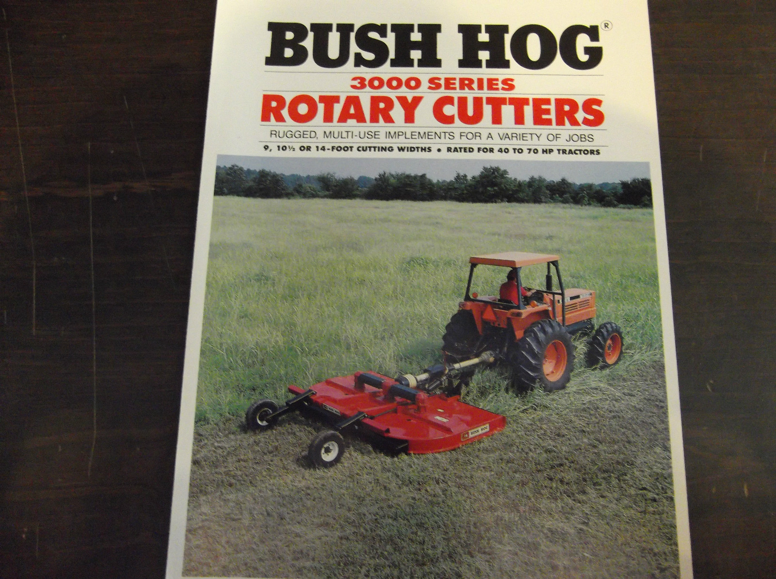 BUSH HOG 3000 SERIES ROTARY CUTTERS BROCHURE 3108 3126 3368