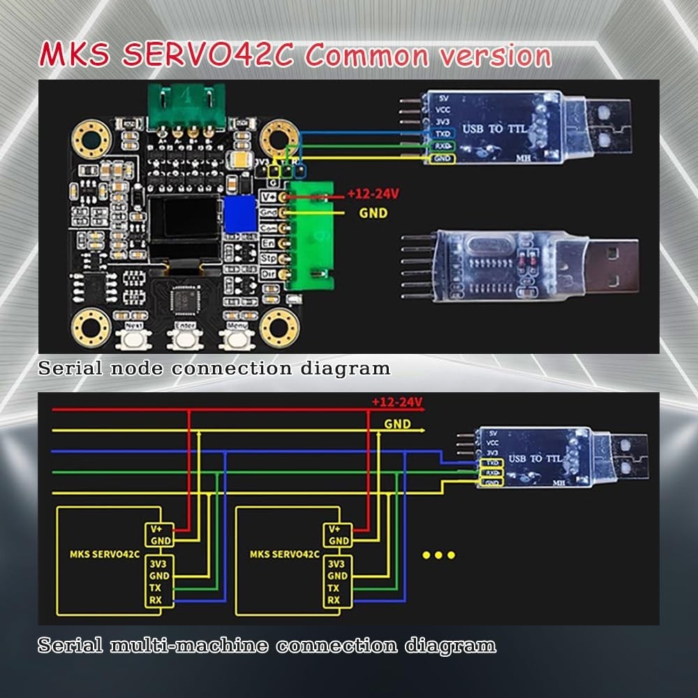 Stepper Motor Driver NEMA17 Closed-Loop 32-bit ARM OLED Display High-Performance