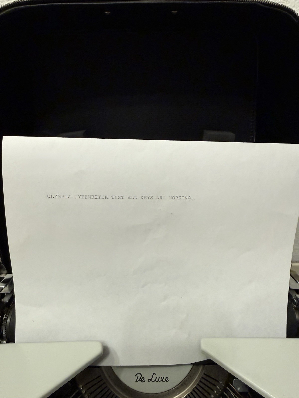 1968 Olympia SM9 De Luxe Portable Typewriter – Made in Western Germany – Working