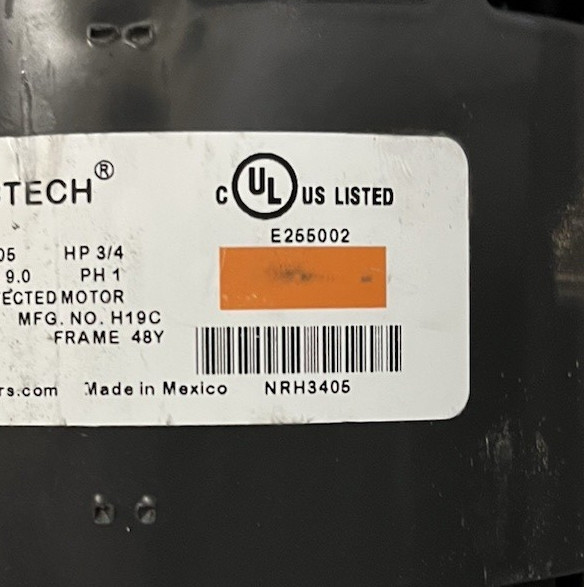 Nidec SelectTech M55PWNRH-3406 3/4 HP ECM Blower Motor 0131F00138 115V Tested