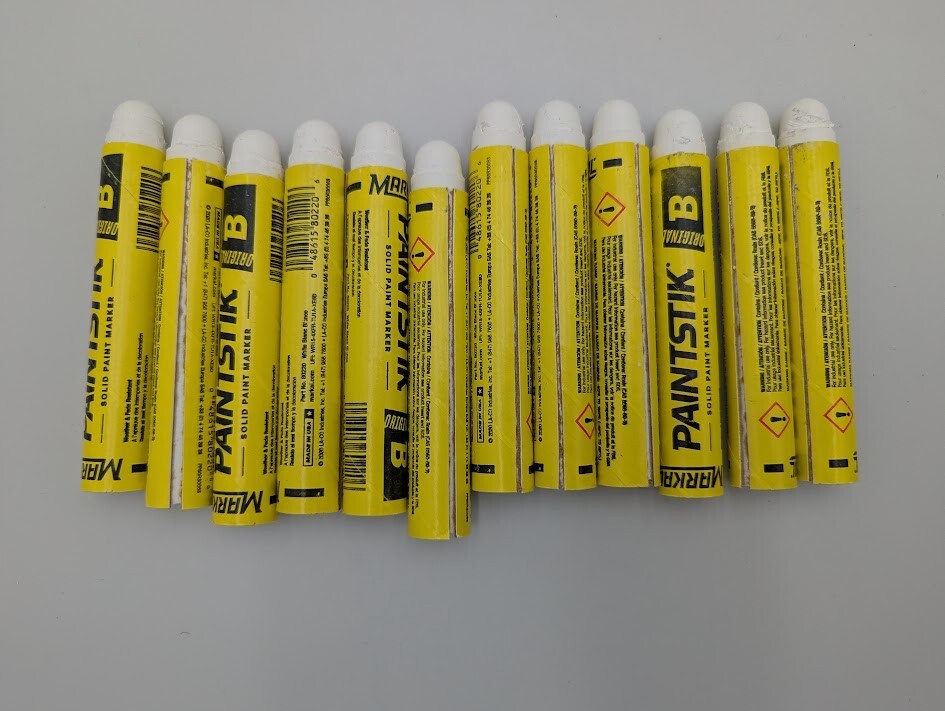 Markal Paintstik Original B – White, 1 pack – 12 Qty