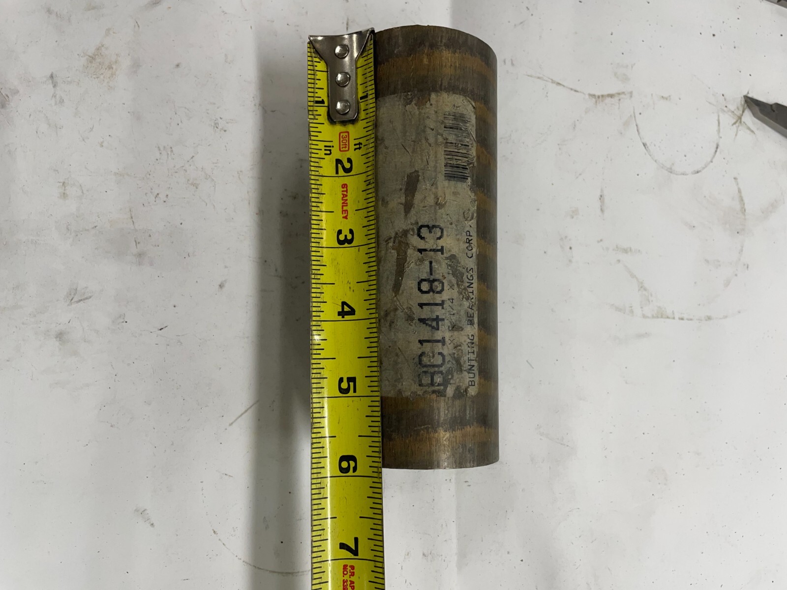 Oversized Bearing Bronze Tube Pipe Stock 2.25″ OD x 1.75″ ID 5.8″ L Lathe