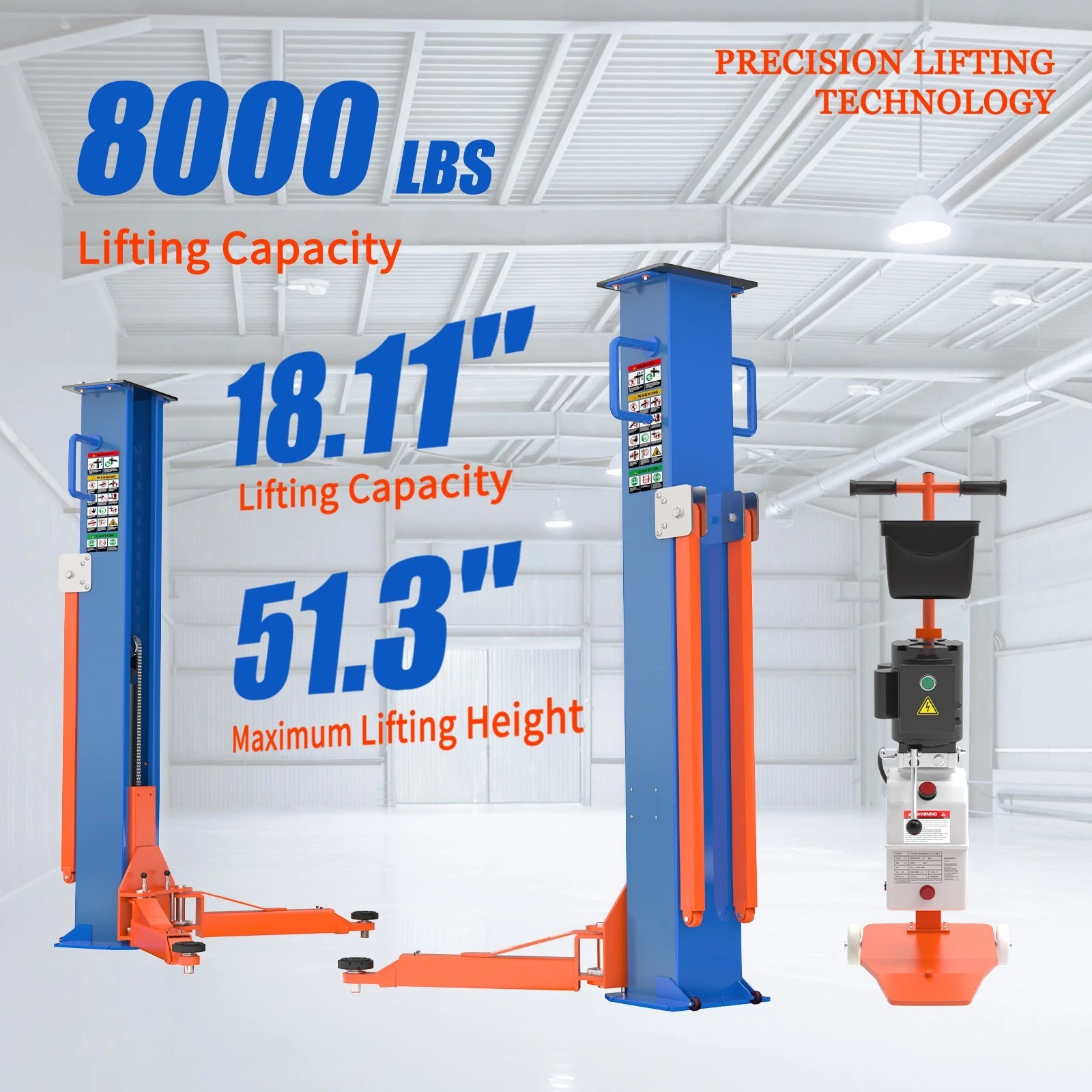 8000LBS 2 Post Car Lift Automotive Hoist Equipment CE Certified FREE SHIPPING