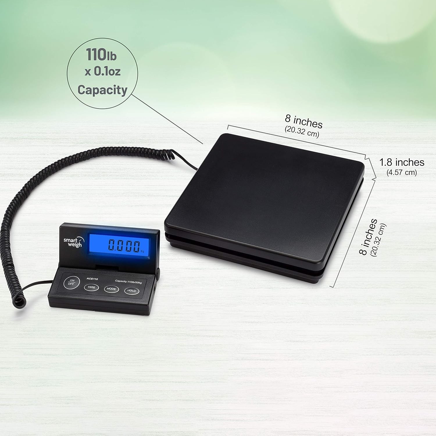 Digital Postal Shipping Scale 110 lbs Backlit LCD UPS USPS Post Office
