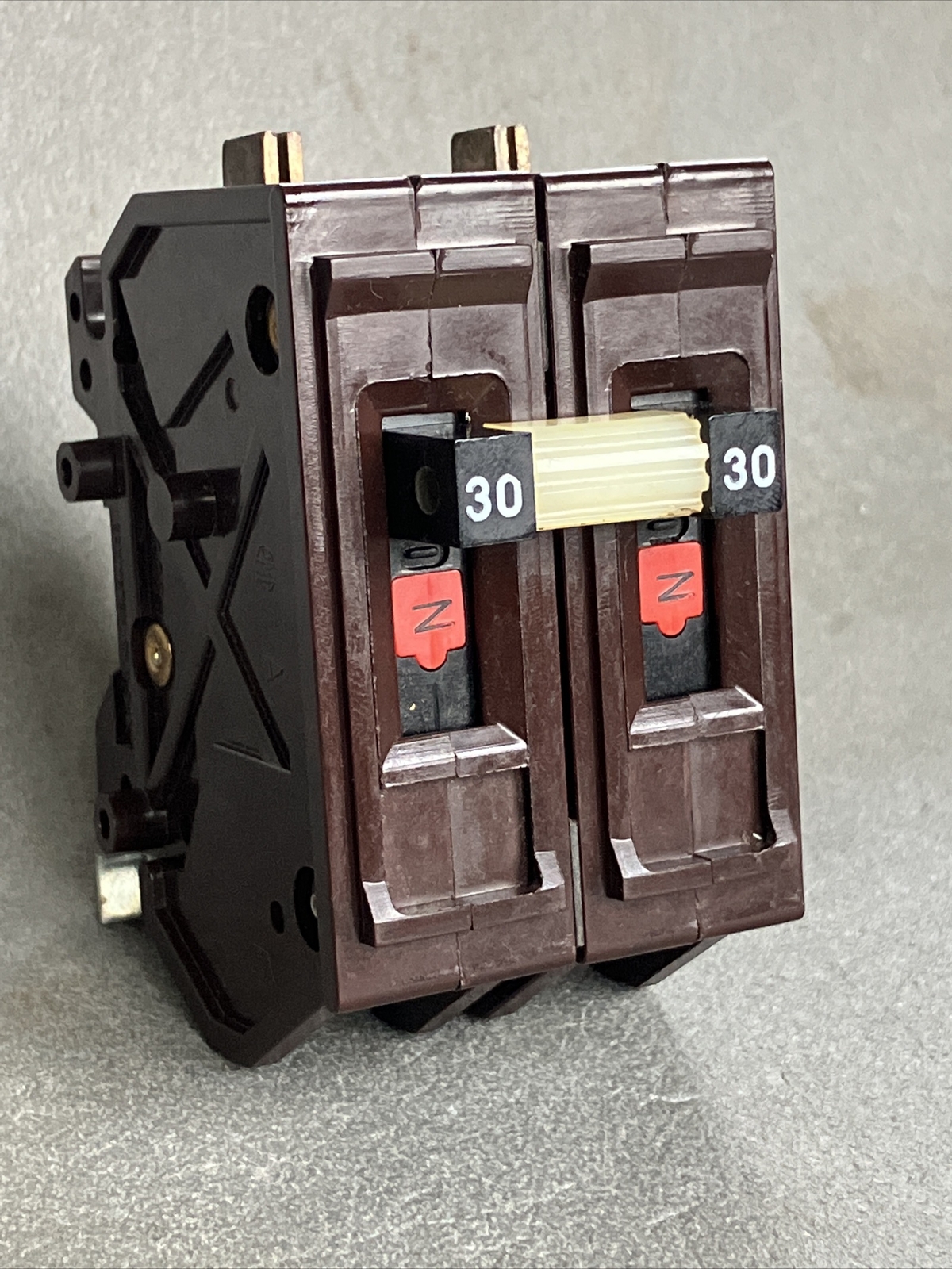 Wadsworth A230NI 30 Amp 2 Pole 2P Type A Metal Foot / Tabs Breaker A230