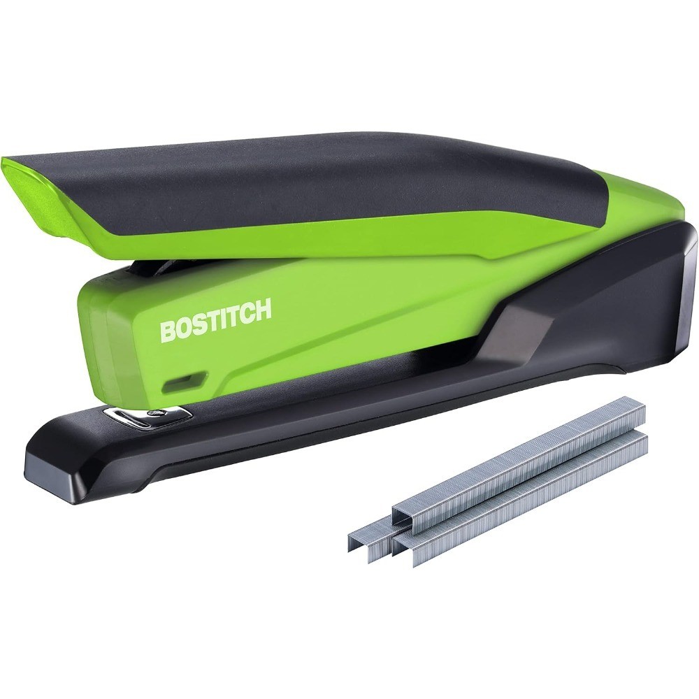 Office InPower Spring-Powered Desktop Stapler, 20 Sheet Capacity, One Finger