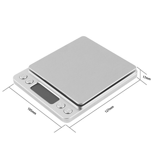 500g/0.01g Grain Gram Digital Scale Jewelry Gold Silver Coin Pocket Size Herb