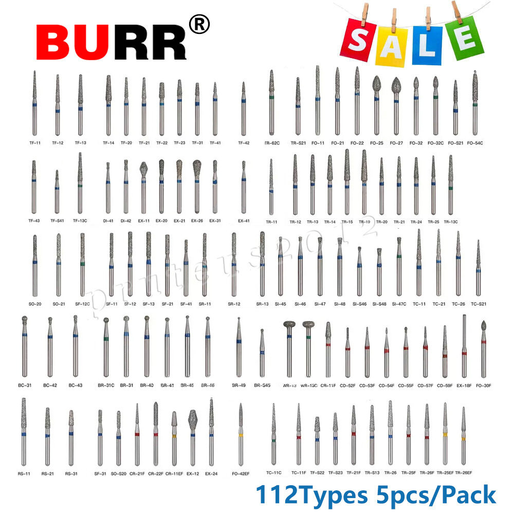 50 pcs Dental Diamond Ball Round burs Medium FG 1.6mm for High Speed Handpiece
