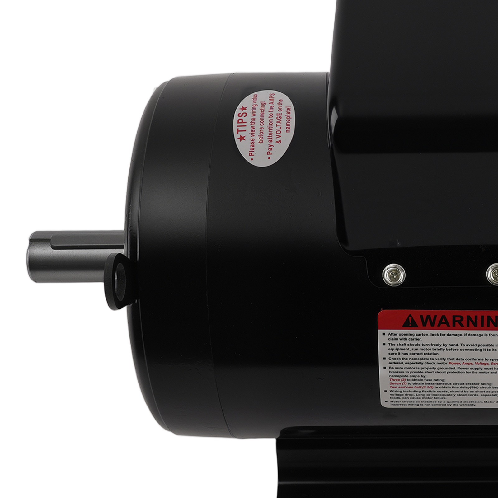 7.5HP Air Compressor Electric Motor 230V 3450RPM 184T Frame CW/CCW Rotate 1-1/8″