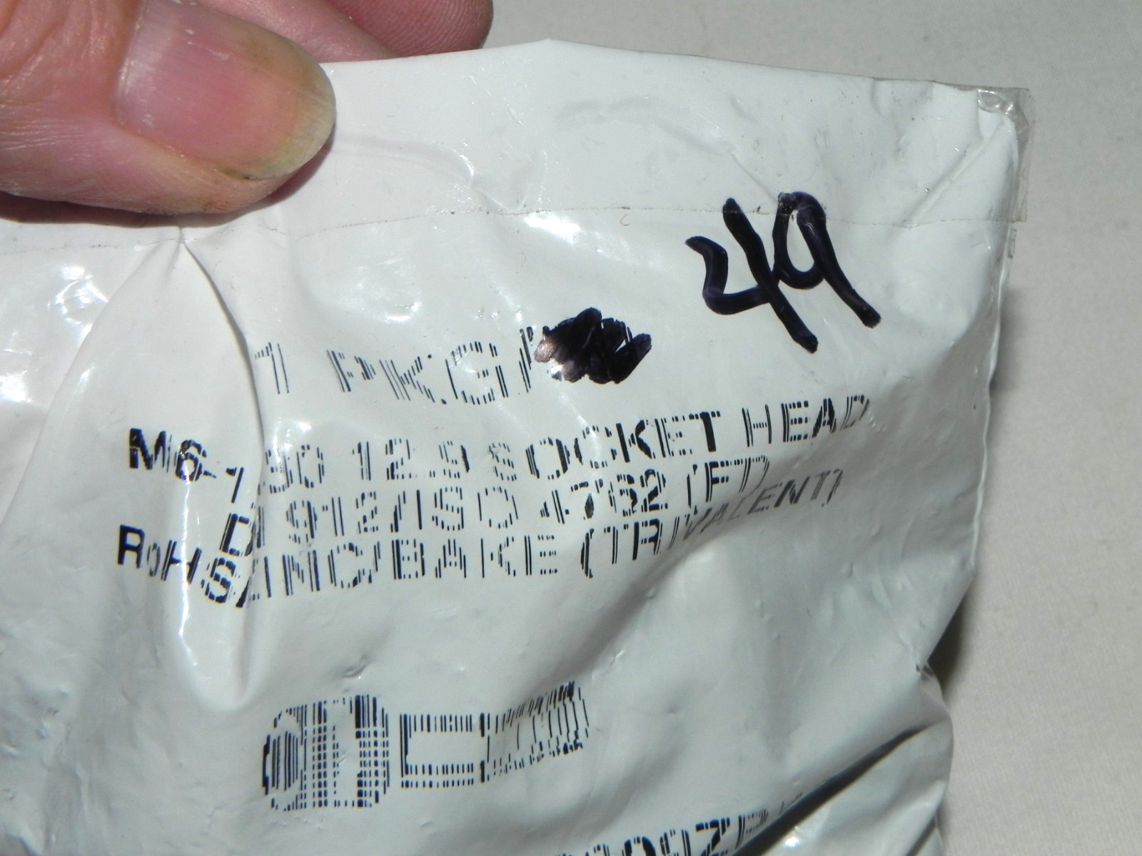 49) M6-30mm 12.9 Socket Head Cap Screw DIN 912/ISO 4762 Full Thread MKCS06C0309