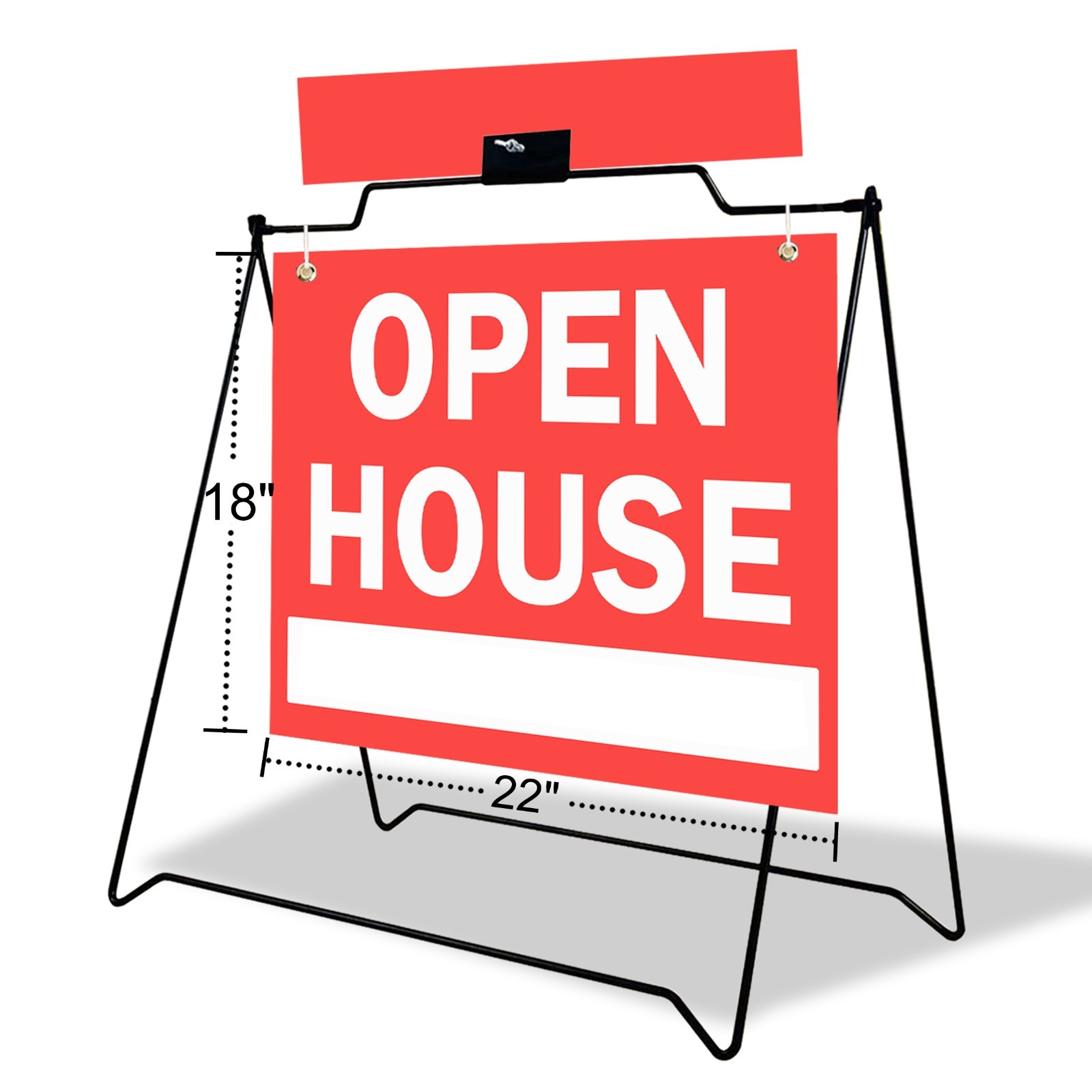 24″ x 36″ Heavy-Duty Double-Sided Folding Metal A-Frame ，Sidewalk Sign Frame