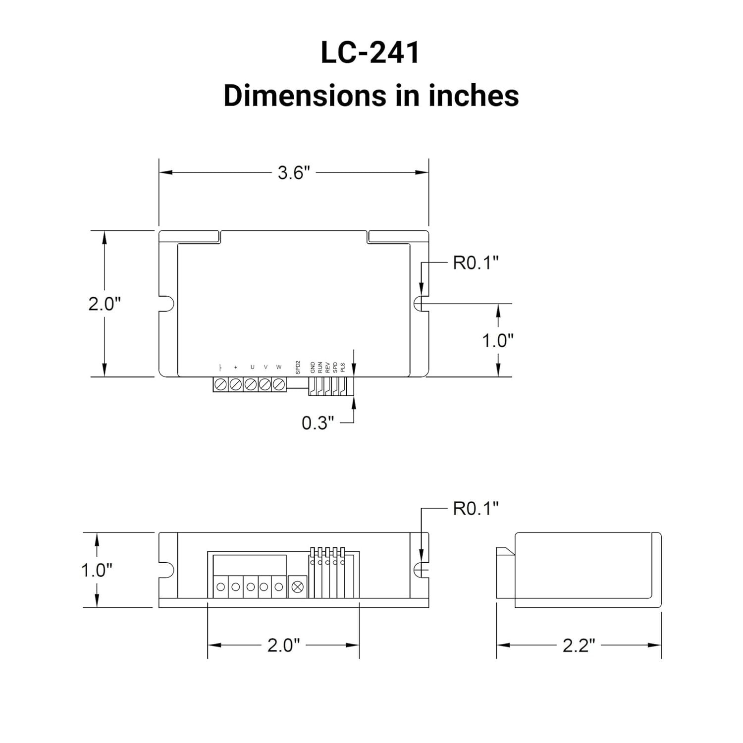 Progressive Automations Brushless DC Motor Controller, LC-241