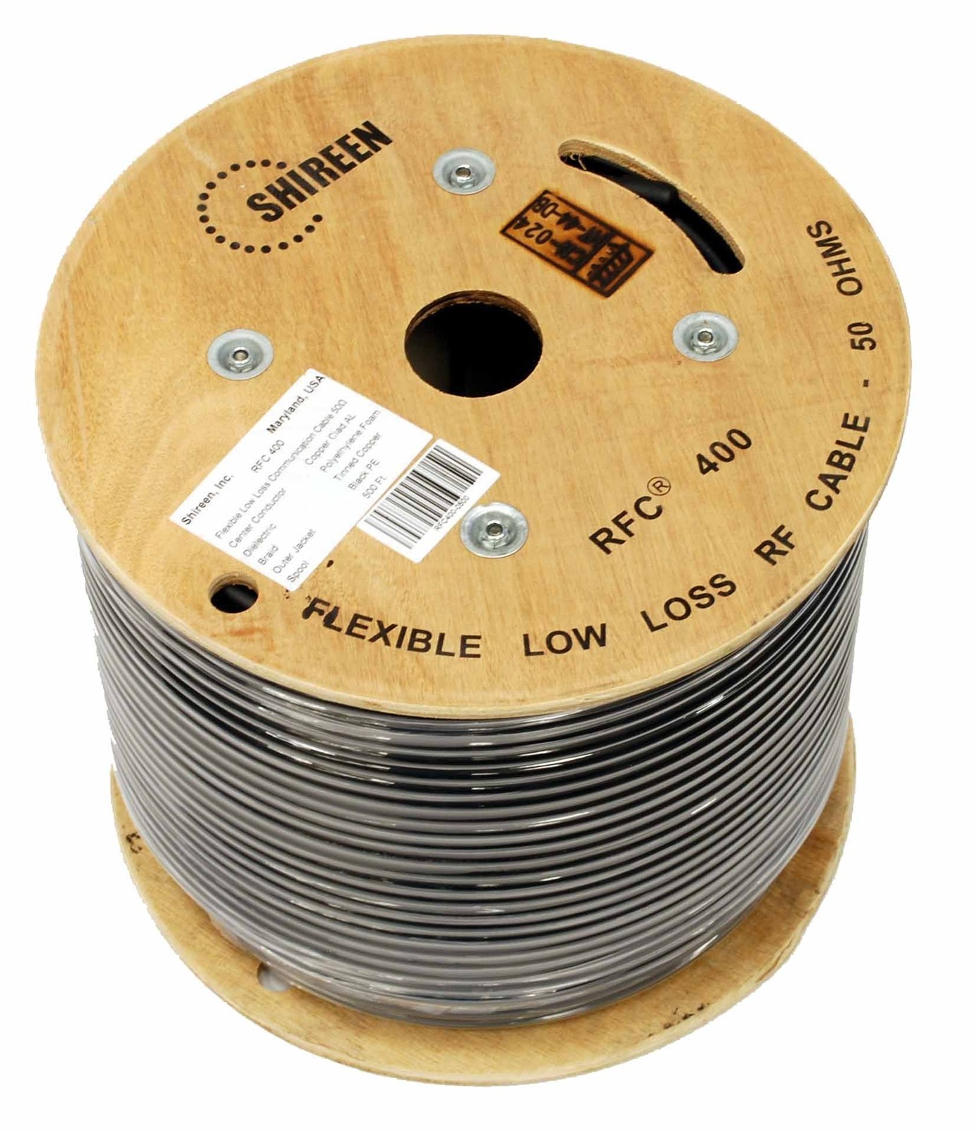 Low Loss 400 Coax 250′ foot Spool reel RFC400 Cinta400 LMR-400 LMR400 Shireen