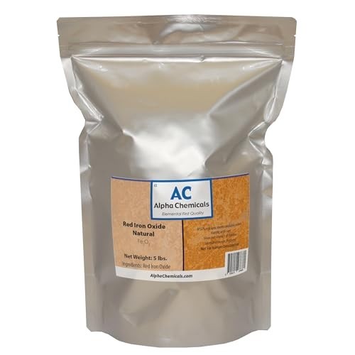 Red Iron Oxide Natural Fe2O3 Powder 5 Pounds Welding Pigments Ceramics