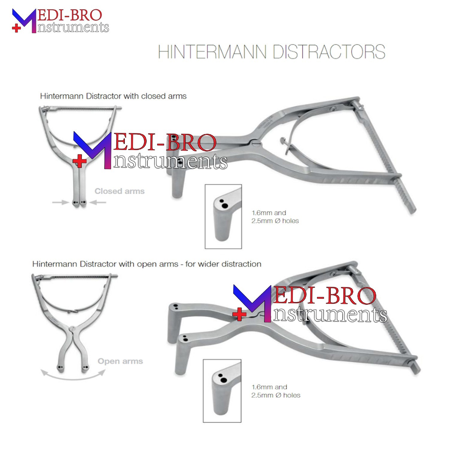 Hintermann Ankle Distractor Retractor 8″ (20cm) – Orthopedic Surgical Instrument