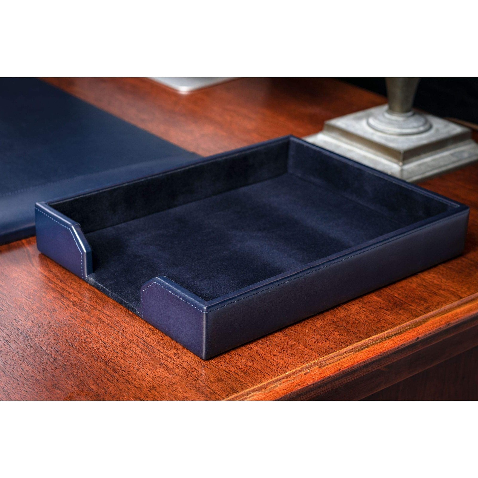 Dacasso Bonded Leather Desktop Letter Tray – Luxury Letter Holder Paper