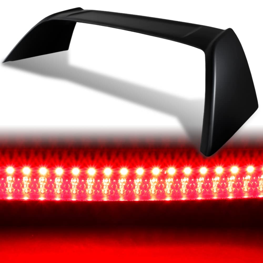 ABS Trunk Spoiler for Acura RSX DC5 2002 2006 LED Brake Light JDM Type R Style
