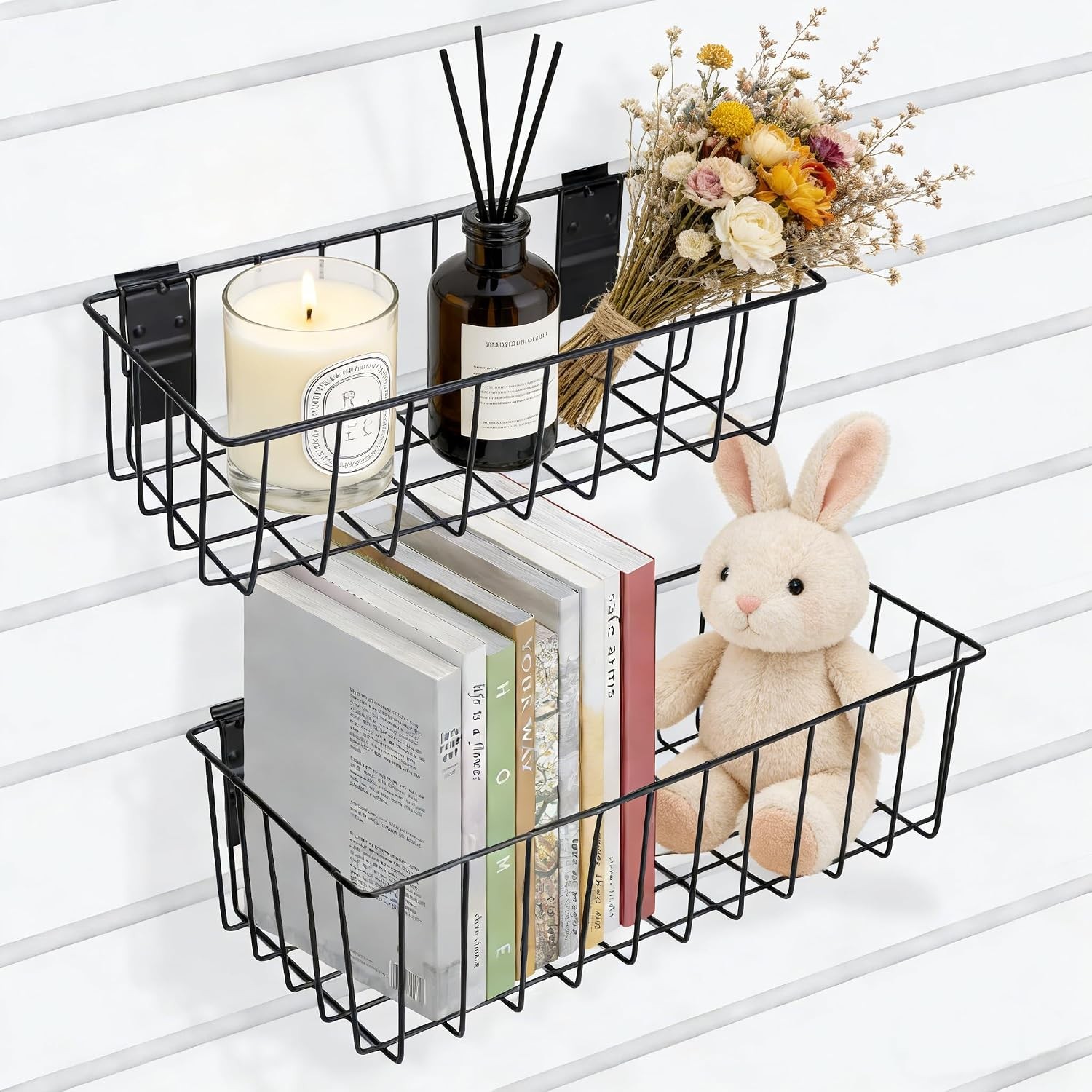 Heavy-Duty Slatwall Baskets & Hooks Slatwall Accessories Standard Slatwall